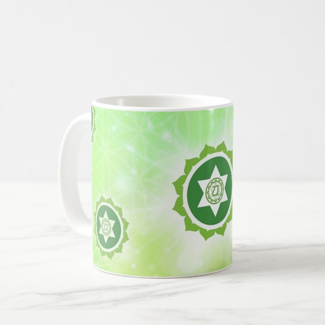 4th Chakra Heart Chakra Coffee Mug (Front Left)