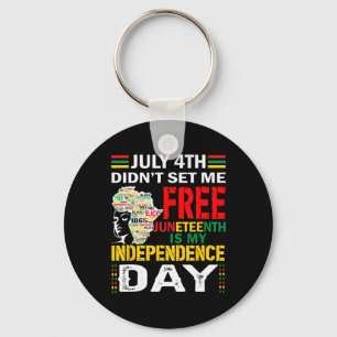 4th Didn't Set Me Free Juneteenth Key Ring