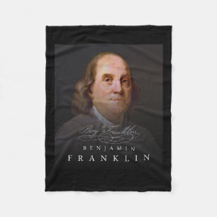 4th Founding Father Ben Benjamin Franklin Tee  Fleece Blanket