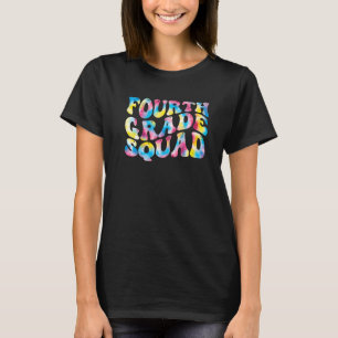 4th fourth grade squad teacher Back To School Retr T-Shirt