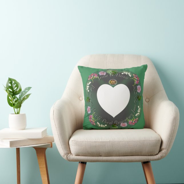 4th Fruit & Floral Wedding Anniversary +Photo Cushion (Chair)