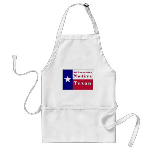 4th Generation Native Texan Flag Standard Apron