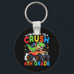4th Grade Back To School Dinosaur T Rex Monster Tr Key Ring<br><div class="desc">4th Grade Back To School Dinosaur T Rex Monster Truck Boys</div>