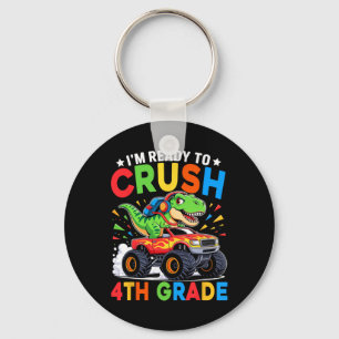 4th Grade Back To School Dinosaur T Rex Monster Tr Key Ring