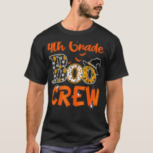 4th Grade Boo Crew Halloween  Teachers Students Co T-Shirt