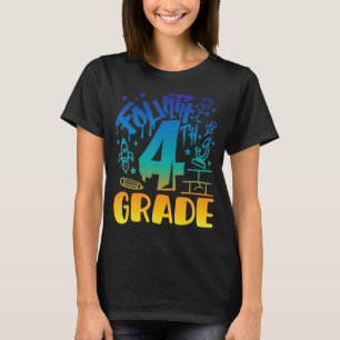 4th Grade Boy First Day Of School Teacher Back To  T-Shirt