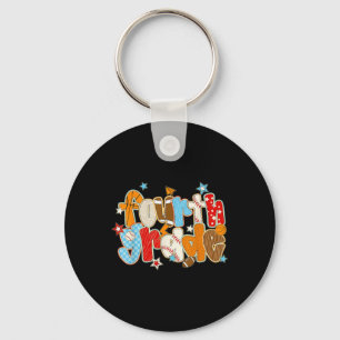 4th Grade Boys Baseball Basketball Football Back T Key Ring