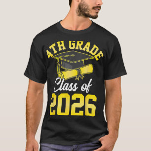 4th Grade Cl Of 2026 Graduation School Graduate T-Shirt