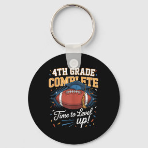 4th Grade Complete Time To Level Up Football Last Key Ring