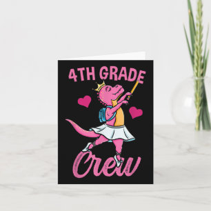 4th Grade Crew Ballet Back To School Girls  Card