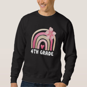 4th Grade Cute Rainbow Kids Teachers Field Day 202 Sweatshirt
