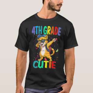 4th Grade Cutie Cat Back To School T-Shirt
