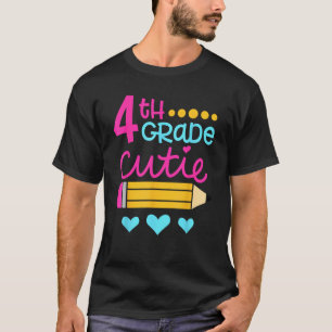 4th Grade Cutie First Day of School Back to School T-Shirt