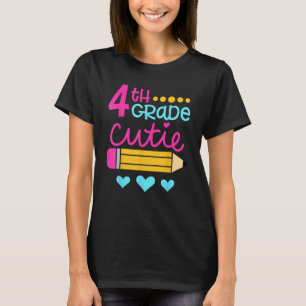4th Grade Cutie First Day of School Back to School T-Shirt