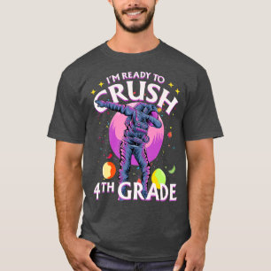 4th Grade Dabbing Astronaut Back to School Im Read T-Shirt