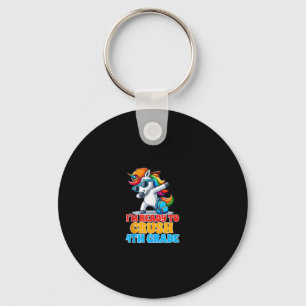 4th Grade Dabbing Unicorn I'm Ready To Crush Fourt Key Ring