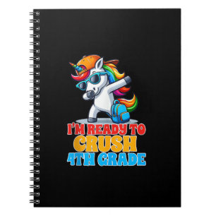 4th Grade Dabbing Unicorn I'm Ready To Crush Fourt Notebook