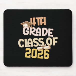 4th Grade Graduation Cl 2026 School Graduate Mouse Pad