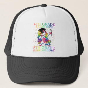 4th Grade Graduation Magical Unicorn Gift T-Shirt. Trucker Hat