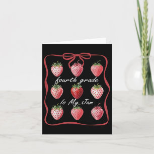 4th Grade Is My Jam 4th Grade Team Teacher Cute St Card