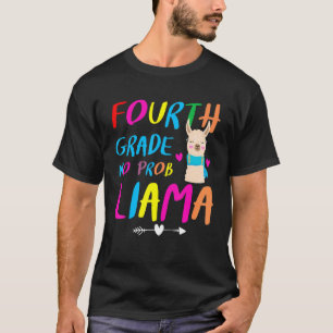 4th Grade Kid Llama 3rd Grade Graduation Back To S T-Shirt