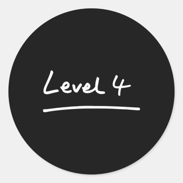 4th Grade Level 4 Student &amp; Teacher Cool Back  Classic Round Sticker (Front)