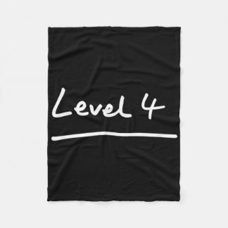 4th Grade Level 4 Student & Teacher Cool Back Fleece Blanket