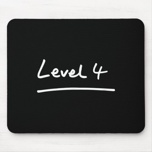 4th Grade Level 4 Student &amp; Teacher Cool Back  Mouse Pad (Front)