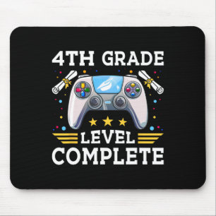 4th Grade Level Complete Gamer Cl Of 2025 Graduati Mouse Pad