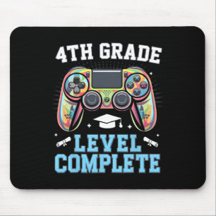 4th Grade Level Complete Last Day Of School Gamer Mouse Pad