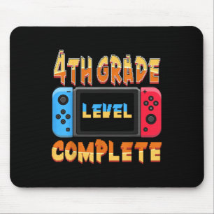 4th Grade Level Complete Last Day Of School Gradua Mouse Pad