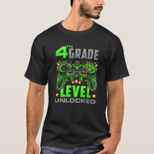 4Th Grade Level Unlocked Back To School 4Th Grade T-Shirt