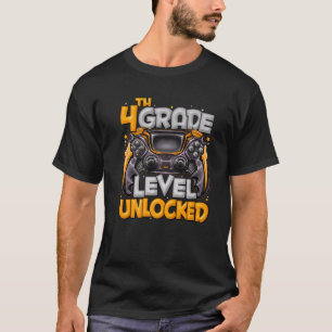 4Th Grade Level Unlocked Game On 4Th Grade Back To T-Shirt