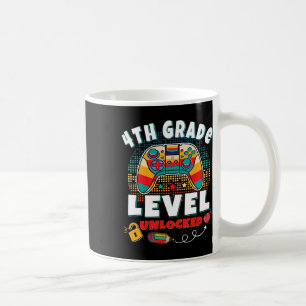 4th Grade Level Unlocked Video Game Byck To School Coffee Mug