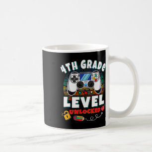 4th Grade Level Unlocked Video Game Byck To School Coffee Mug