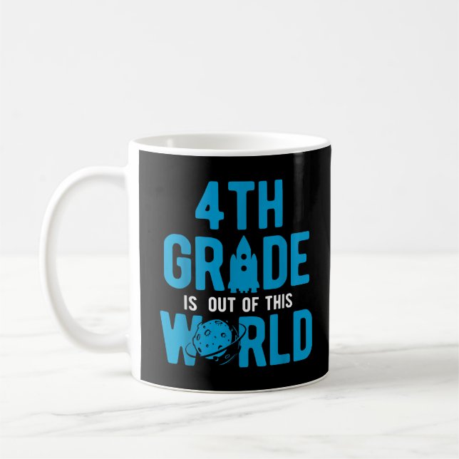 4th Grade Out Of This World Science Space Coffee Mug (Left)