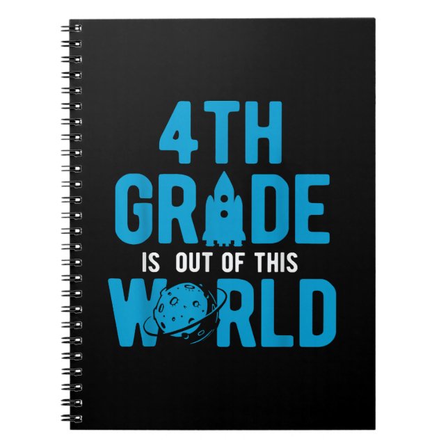 4th Grade Out Of This World Science Space Notebook (Front)