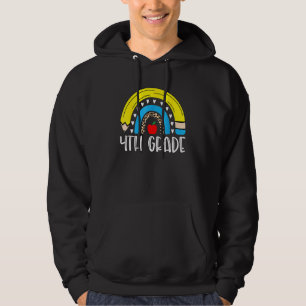 4th Grade Rainbow Kids Teachers Field Day 2022 Bac Hoodie