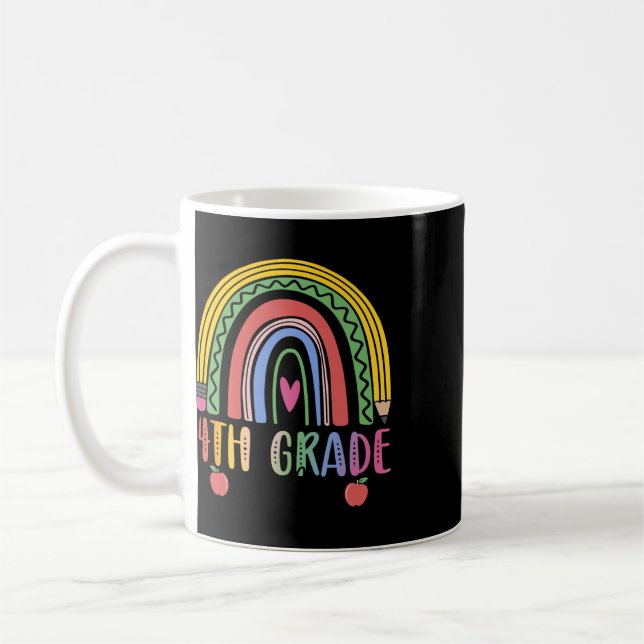 4th Grade Rainbow Teacher Team Fourth Grade Squad  Coffee Mug (Left)