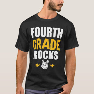 4th Grade Rocks Back To School Music Teacher Stu T-Shirt