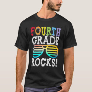 4th Grade Rocks Fourth Grade Squad Back To School T-Shirt