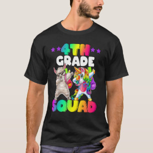 4th Grade Squad Dabbing Unicorn Sheep Team 4th Gra T-Shirt