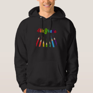 4th Grade Squad Fourth Teacher Student Team Back T Hoodie