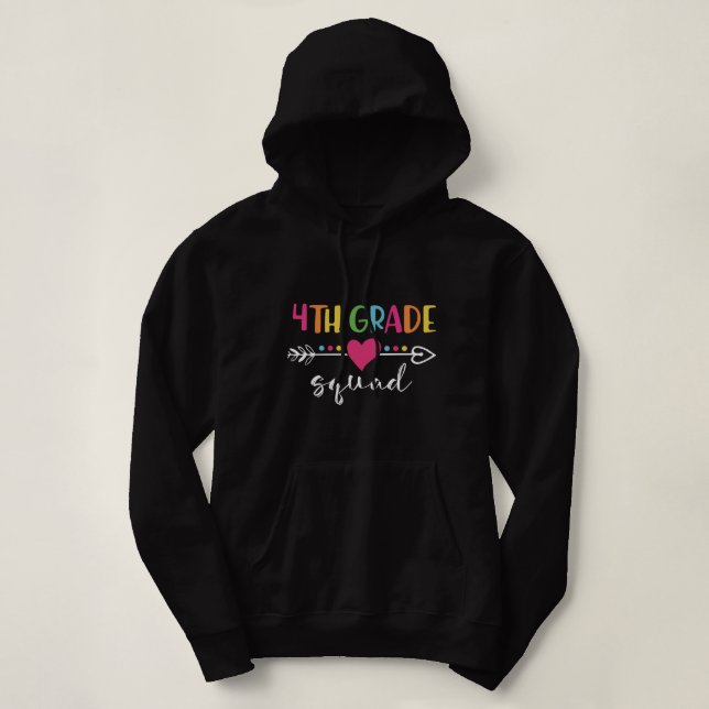 4th grade squad hoodie (Design Front)