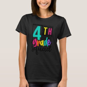 4th Grade Squad Team Fourth Grade Back To School T-Shirt