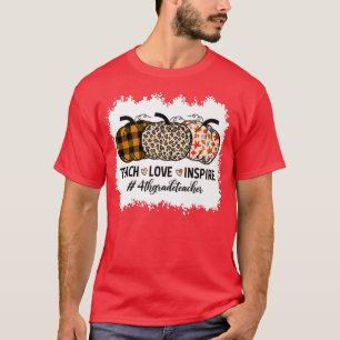 4th Grade Teacher Back To School Pumpkin Fall Teac T-Shirt
