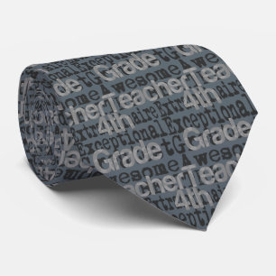 4th Grade Teacher Extraordinaire Tie