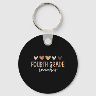 4th Grade Teacher First Day Of School Back To Scho Key Ring
