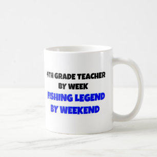 4th Grade Teacher Fishing Legend Coffee Mug