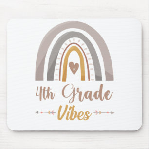 4th Grade Vibes Fourth Grade Back to School Mouse Pad